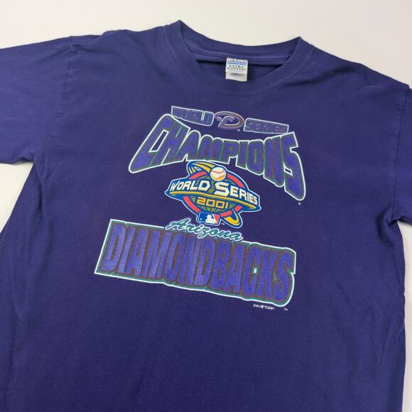 Vintage Arizona Diamondbacks 2001 World Series Champions Baseball Shirt Large - Picture 2 of 7